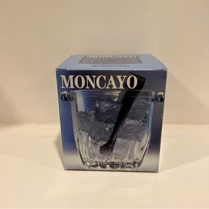 MONCAYO Ice Bucket with Tongs NEW